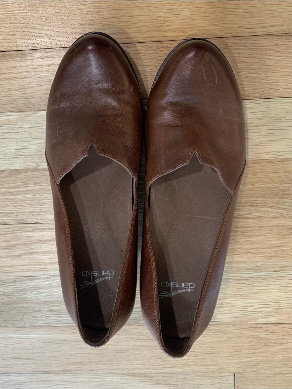 Dansko Liliana Women's Brown Leather Wedge Slip On‎ Shoes Size 39 US Size 9 - Picture 5 of 8